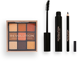 Набір, 3 продукти - Makeup Revolution Into The Bronze Eye Set Gift Set — фото N3