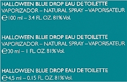Halloween Blue Drop - Набір (edt/100ml + edt/30ml + edt/4.5ml) — фото N3