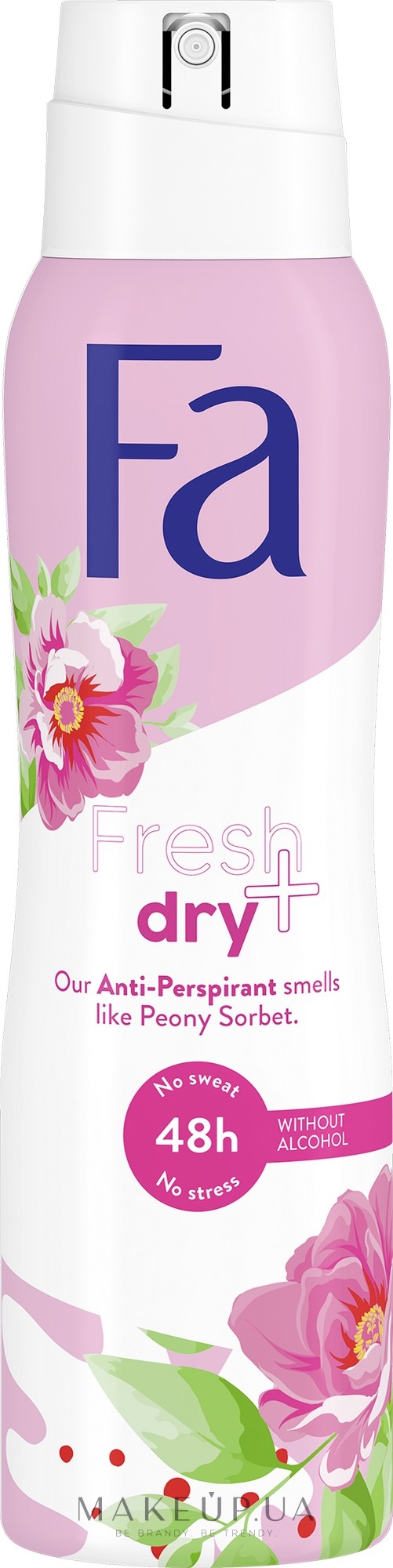 Дезодорант спрей "Сорбет и пион" - Fa Fresh & Dry Deodorant — фото 150ml