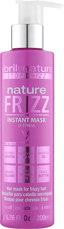 Маска для волосся глибокого кондиціонування - Abril et Nature Nature Frizz D-Stress Instant Mask — фото N1