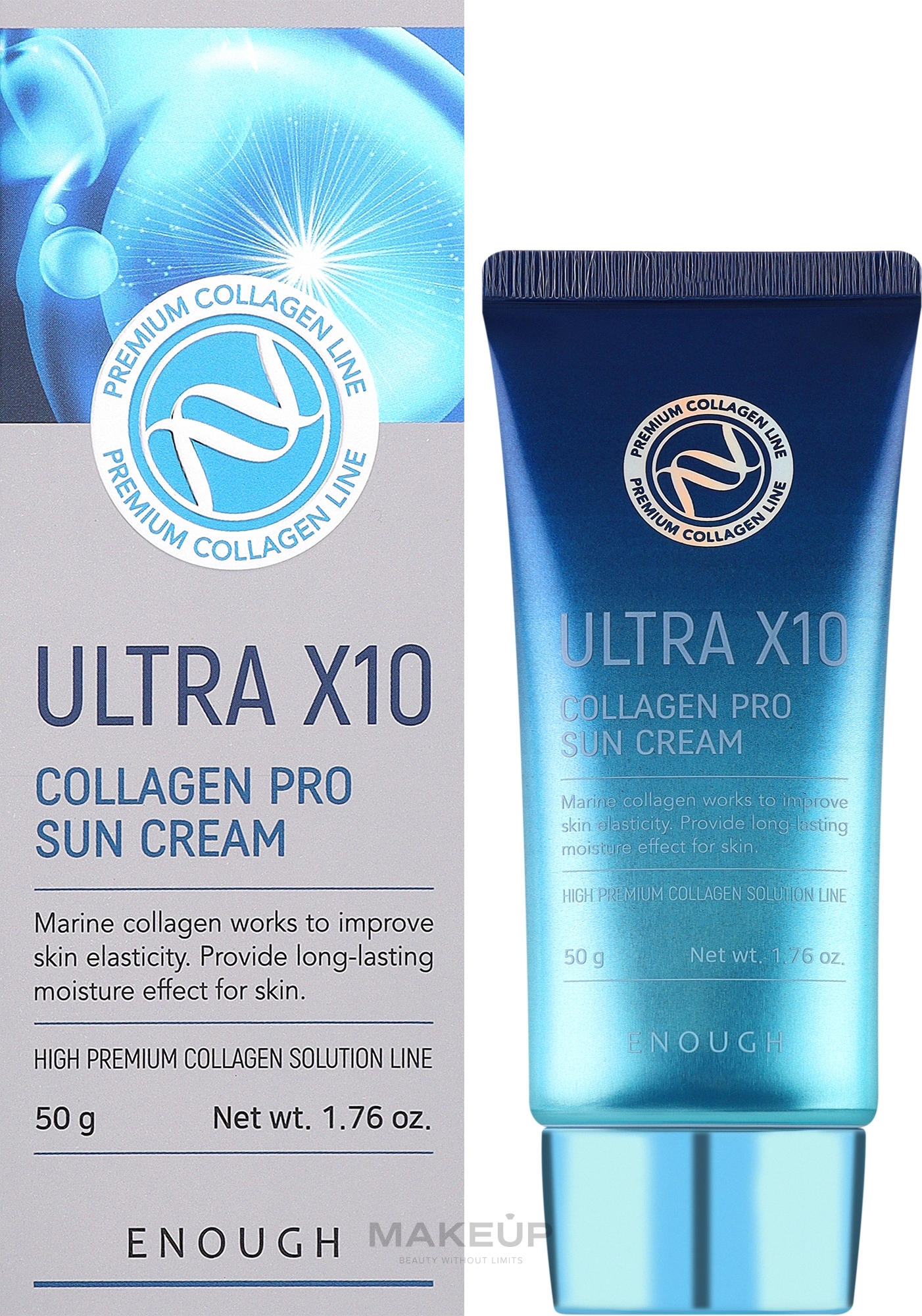 Солнцезащитный крем с коллагеном - Enough Ultra X10 Collagen Pro Sun Cream — фото 50ml