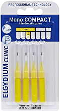 Парфумерія, косметика Щітка міжзубна, жовта, 4 шт. - Elgydium Clinic Brushes Mono Compact Yellow 1.0mm