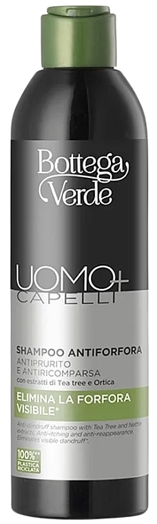 Шампунь против перхоти - Bottega Verde Uomo+ Capelli Anti-Dandruff Shampoo — фото N1