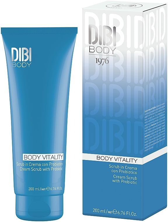 Крем-скраб для тела с пробиотиком - DIBI Milano Body Vitality Cream Scrub With Probiotic — фото N1