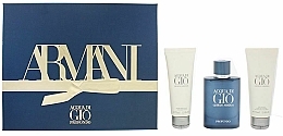 Духи, Парфюмерия, косметика Giorgio Armani Acqua di Gio Profondo - Набор (edp/75ml + sh/gel/75ml + a/sh/75ml)