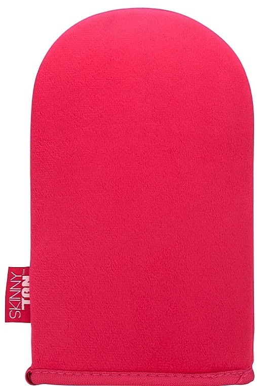 Оксамитова рукавичка для нанесення автозасмаги - Skinny Tan Pink Velvet Tanning Mitt — фото N1