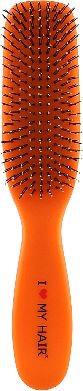 Щітка для волосся "Spider Soft", 9 рядів, матова, помаранчева
