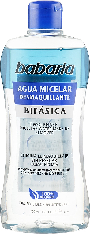 Двухфазная мицеллярная вода для снятия макияжа - Babaria Bifasica Micellar Water Make-up Remover 