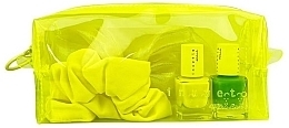 Духи, Парфюмерия, косметика Набор - Inuwet Yellow Neon Beauty Mania Kit (nail/polish/5ml*2+acc/1pcs+bag/1pcs)