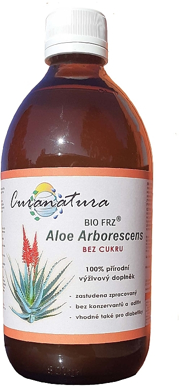 Пищевая добавка "Алоэ древовидное без сахара" - Curanatura BIO FRZ Aloe Arborescens Without Sugar — фото N1