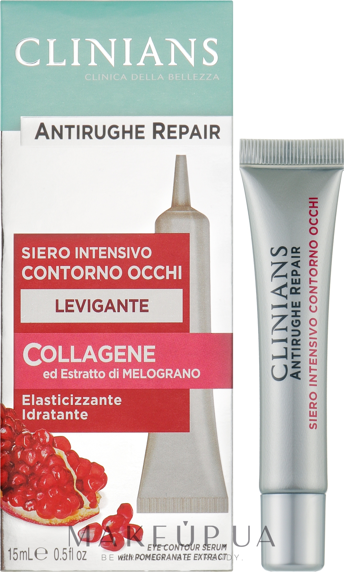 Сыворотка для контура глаз с экстрактом граната - Clinians Antirughe Repair Eye Contour Serum — фото 15ml