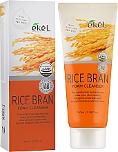 Пенка для умывания с экстрактом коричневого риса - Ekel Foam Cleanser Rice Bran — фото N1