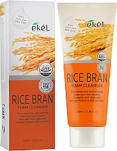 Пінка для вмивання з екстрактом коричневого рису - Ekel Foam Cleanser Rice Bran — фото N1