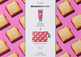 Духи, Парфюмерия, косметика Набор - Pupa Breakfast Lovers Toast (sh/milk/200ml + bag)
