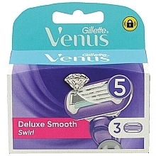 Парфумерія, косметика Змінні касети для гоління, 3 шт. - Gillette Venus Deluxe Smooth Swirl Refill Blades