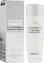 Осветляющая эмульсия с коллагеном - 3w Clinic Collagen White Brightening Emulsion — фото N2