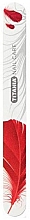 Парфумерія, косметика Пилка для нігтів "Перо", 17,8 см, двостороння 180/220 грит, 1221 B, червона                   - Titania