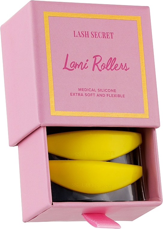 Бигуди для ламинирования ресниц, желтые, size SS - Lash Secret Lami Rollers — фото N1