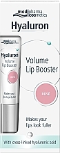 УЦІНКА Бальзам для губ "Рожевий" - Pharma Hyaluron Pharmatheiss Cosmetics Volume LipBooster Rose * — фото N2