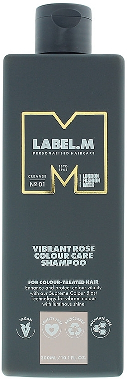 Шампунь для фарбованого волосся - Label.m Vibrant Rose Colour Care Shampoo — фото N1