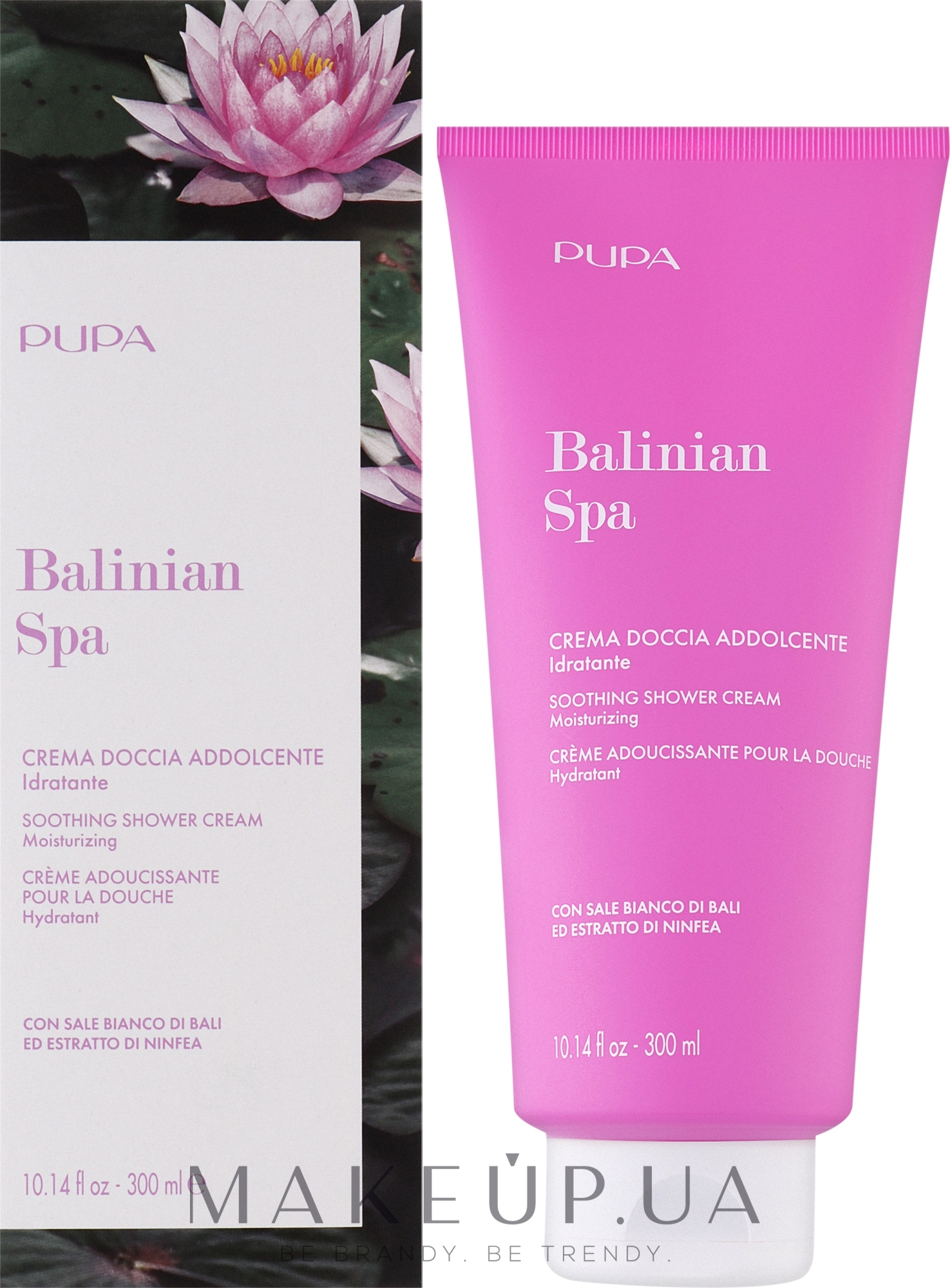 Пом'якшувальний крем для душу - Pupa Balinian Spa Soothing Shower Cream Moisturizing — фото 300ml