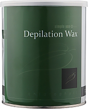 Теплий віск для депіляції в банці "Хлорофіл" - Simple Use Beauty Depilation Wax — фото N3