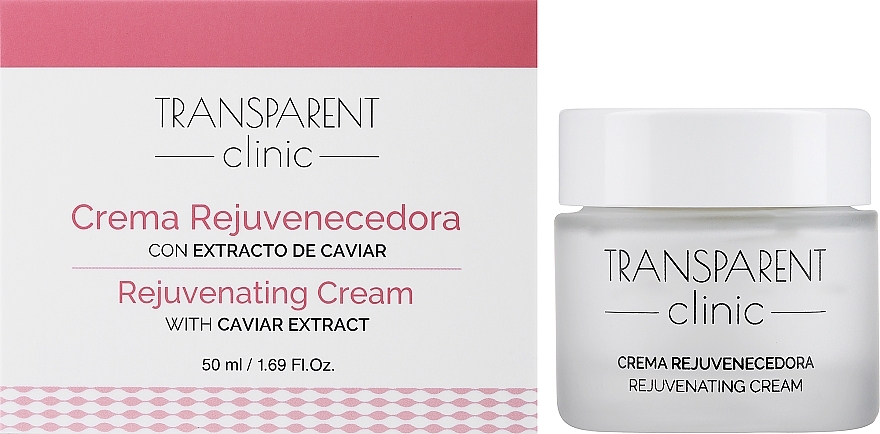 Омолоджувальний крем для обличчя з екстрактом ікри - Transparent Clinic Crema Rejuvenecedora — фото N2