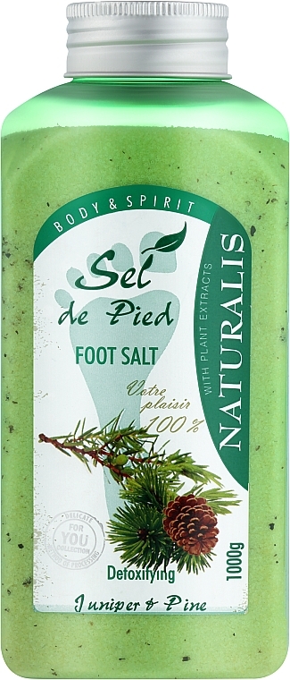 Сольова ванночка для ніг - Naturalis Sel de Pied Juniper And Pine Foot Salt — фото N1