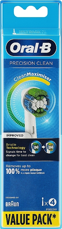 Сменная насадка для электрической зубной щетки, 4 шт. - Oral-B Precision Clean Clean Maximizer — фото N8