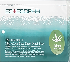 Тканинна маска для обличчя - Estesophy Marvelous Sheet Aloe Mask — фото N1