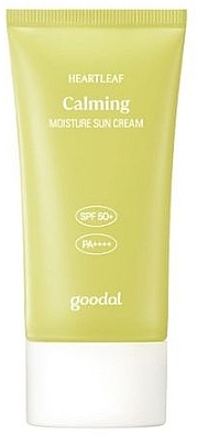 Заспокійливий зволожувальний крем для обличчя - Goodal Houttuynia Cordata Calming Moisture Sun Cream SPF 50+ PA++++ — фото N1
