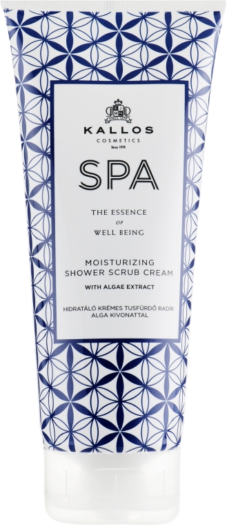 Крем-скраб для душу  - Kallos Cosmetics SPA Moisturizing Shower Scrub Cream With Algae Extract — фото N1