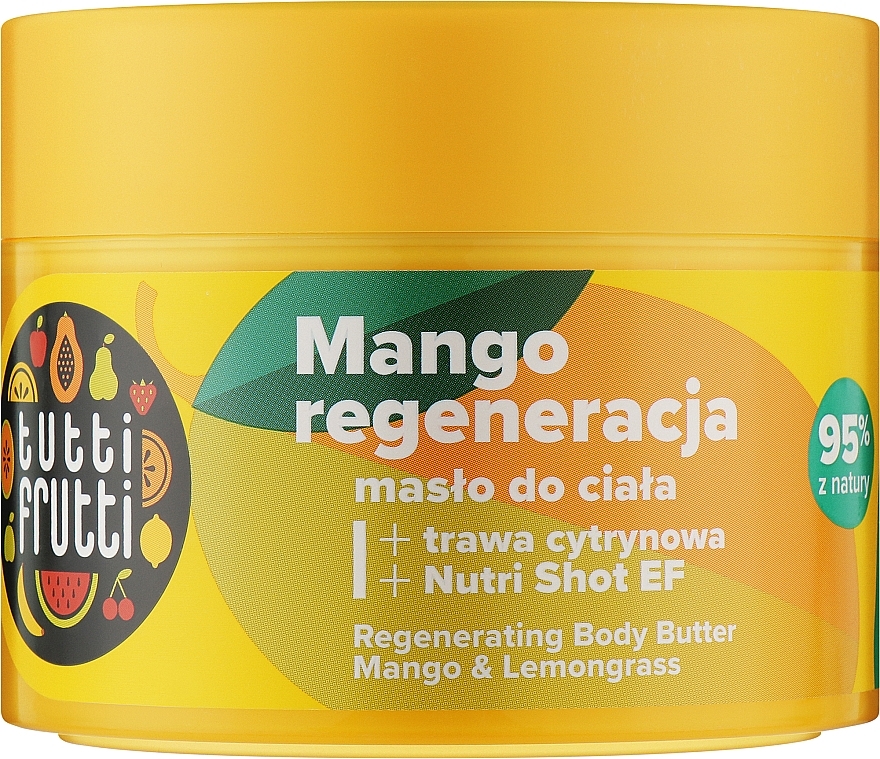 Масло для тіла з манго та лемонграсом - Farmona Tutti Frutti Regenerating Body Butter Mango And Lemongrass