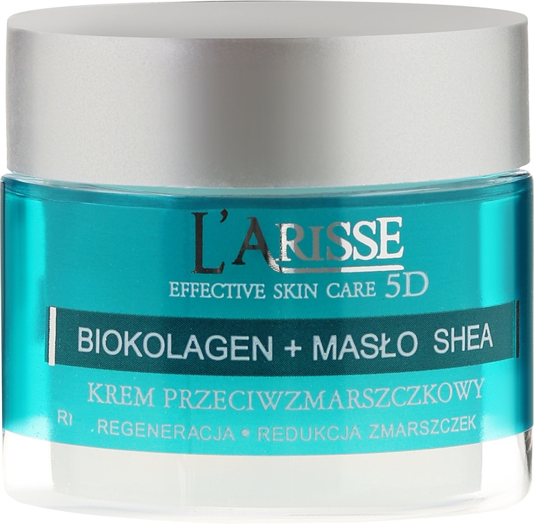 Крем з колагеном і маслом ши 55+ - Ava Laboratorium L'Arisse 5D Anti-Wrinkle Cream Bio Collagen + Shea Butter — фото N2