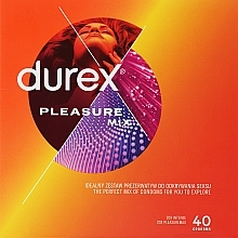 Духи, Парфюмерия, косметика Набор презервативов, 40 шт - Durex Pleasure Mix