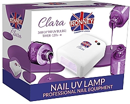 Духи, Парфюмерия, косметика Лампа для гель-лаков "Clara", белая - Ronney Professional UV 36W (GY-UV-818)