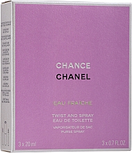 Chanel Chance Eau Fraiche - Туалетная вода (сменный блок с футляром) — фото N2