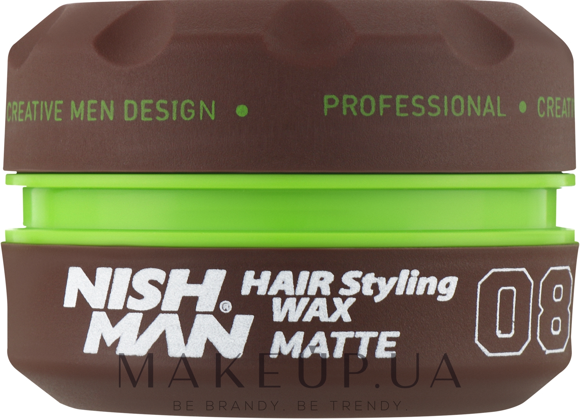 Віск для стилізації волосся - Nishman Hair Styling Wax 08 Matte — фото 150ml