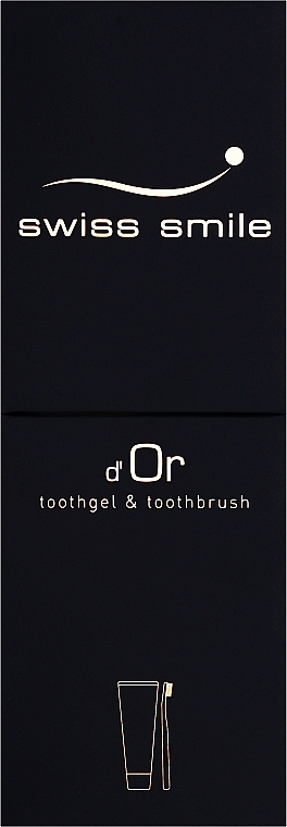 Набір золотий - Swiss Smile d'or (toothpast/75ml + toothbrush/1шт) — фото N2
