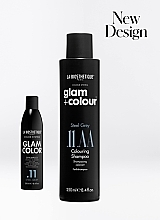 Шампунь для нейтралізації жовтого відтінку сивого волосся - La Biosthetique Glam Color Shampoo Steel Gray .11 — фото N3