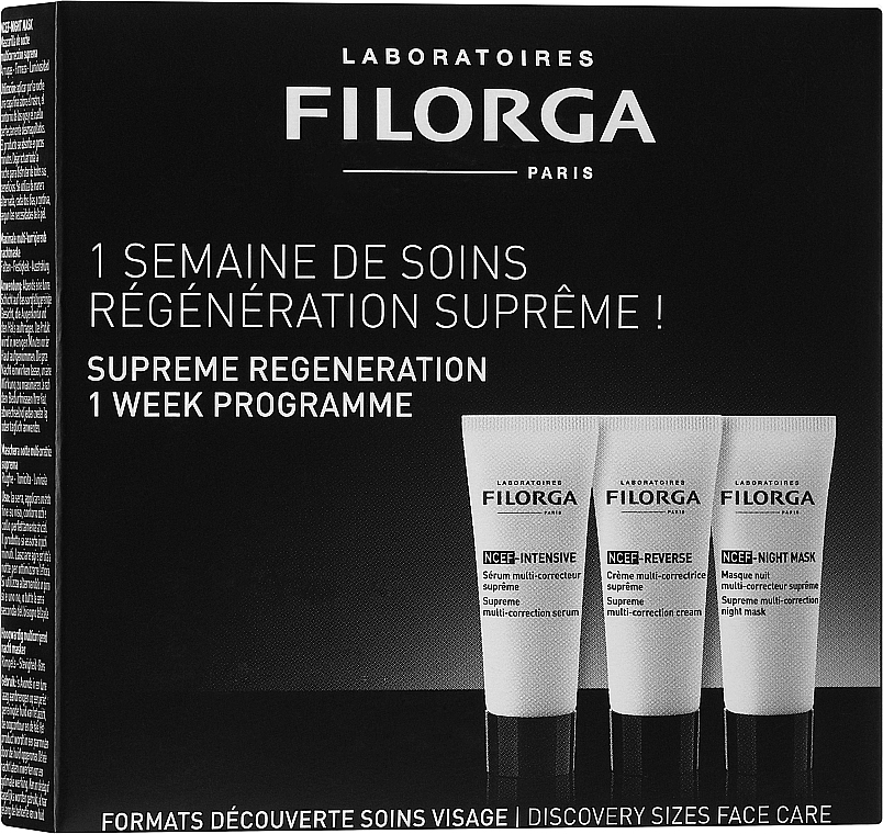 Набір мініатюр - Filorga NCEF Supreme Regeneration (mask/7ml + serum/7ml + cr/7ml) — фото N1