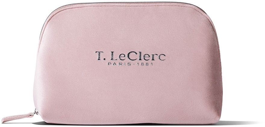 Косметичка, розовая - T.LeClerc Make Up Bag Velour Pink — фото N1