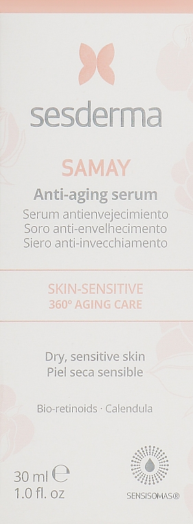 Антивозрастная сыворотка для лица - SesDerma Laboratories Samay Anti-Aging Serum Sensitive Skin
