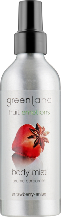 Спрей для тіла "Полуниця-аніс" - Greenland Fruit Emotions Strawberry-Anise BODY MIST — фото N1