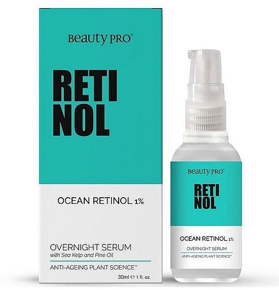 Ночная сыворотка для лица с ретинолом - BeautyPro Overnight Serum Ocean Retinol 1%  — фото N1