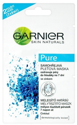 Самонагревающаяся глиняная маска для жирной кожи - Garnier Skin Naturals Pure Mask — фото N1