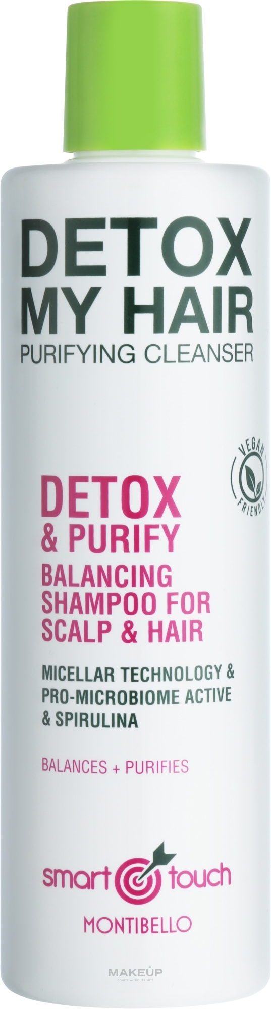 Мицеллярный шампунь для волос - Montibello Smart Touch Detox My Hair Shampoo — фото 300ml