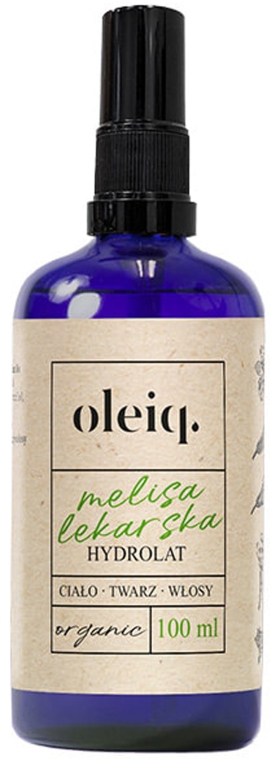 Гидролат мелиссы для лица, тела и волос - Oleiq Hydrolat Melissa — фото N1