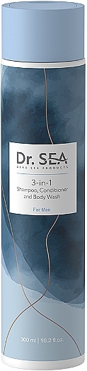 Средство для мужчин 3 в 1 - Dr.Sea For Men: Shampoo, Conditioner And Body Wash — фото N1