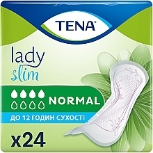 Урологічні прокладки TENA LADY SLIM NORMAL, 24 ШТ. - TENA — фото N1